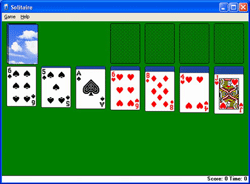 Игра «Косынка» из Windows